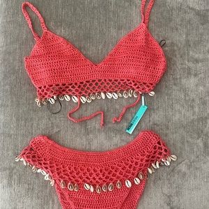 Crochet and Shell Fashion Nova Swimsuit